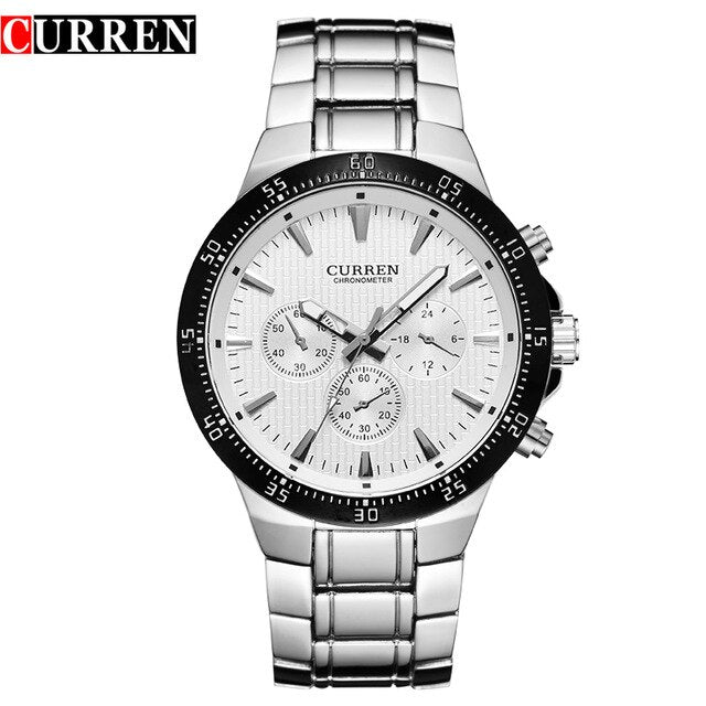 Curren blackcat quartz analog