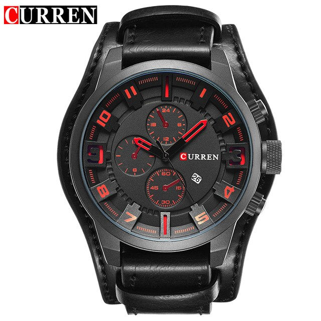 CURREN Watch Men Military Quartz