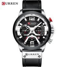 Load image into Gallery viewer, CURREN Mens Watches Top Brand Luxury Leather Sports