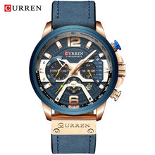 Load image into Gallery viewer, CURREN Mens Watches Top Brand Luxury Leather Sports