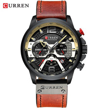 Load image into Gallery viewer, CURREN Mens Watches Top Brand Luxury Leather Sports