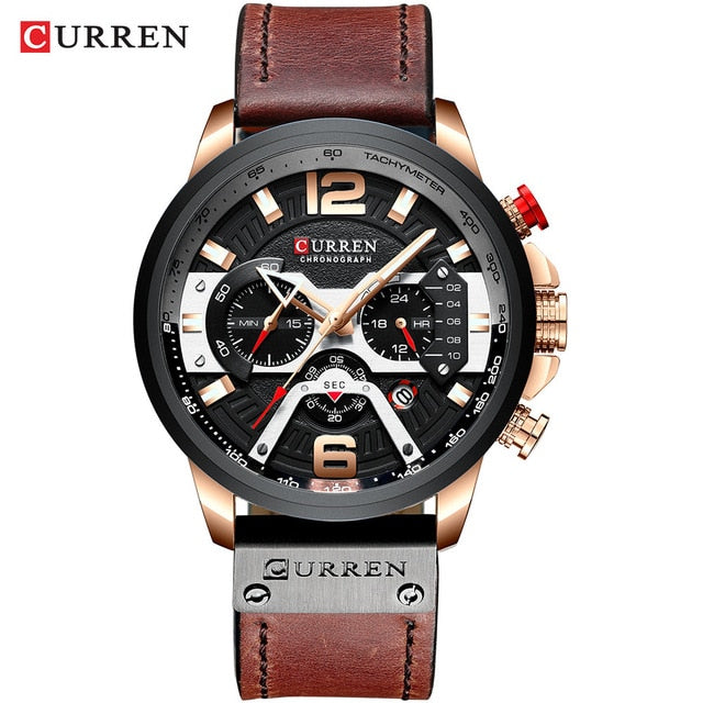 CURREN Casual Sport Watches for Men Blue