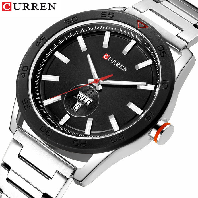 CURREN Classic Silver Watches